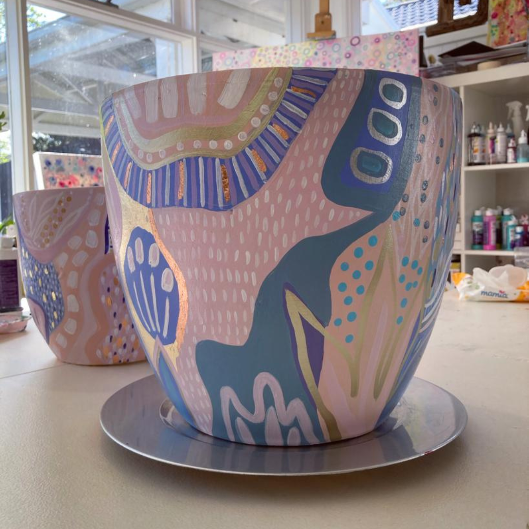 On a whim -Art Pot